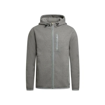 Image of Weird Fish Lockie Full Zip Bonded Fleece Hoodie Limestone Size XL