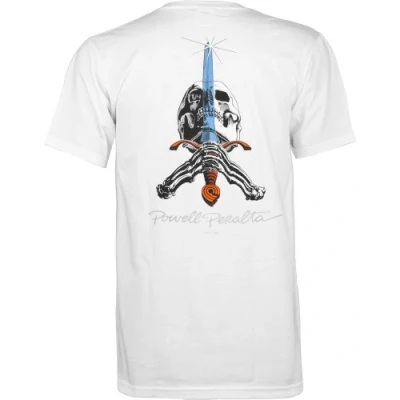 Image of Powell Peralta Skull &amp; Sword T Shirt, White, Large