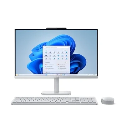 Image of Lenovo IdeaCentre AIO 3 All in One Desktop PC 24 inch Full HD Intel Core i3 N305 8GB RAM 512GB SSD Windows 11 Home Cloud Grey Wireless EOS Keyboard and Mouse
