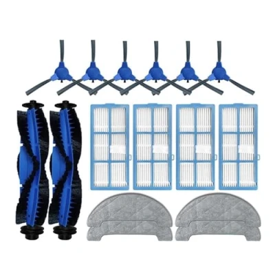 Image of Vacuum Cleaner Parts，Compatible For Hosome G9070,Robot Spare Main Brush Side Hepa Filter Mop Pad Rag Cloth Replacement