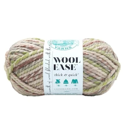 Image of Lion Brand Yarn Company 640 551 Wool Ease Thick &amp; Quick Yarn, Fern