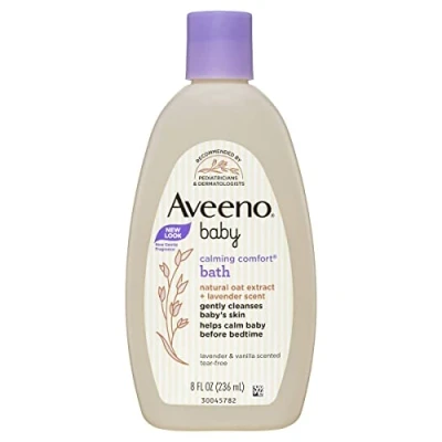 Image of Aveeno Baby Calming Comfort Bath Lavender And Vanilla 8 Fl Oz