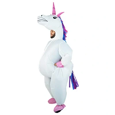 Image of Bodysocks Adults Inflatable Full body Magical Unicorn Costume