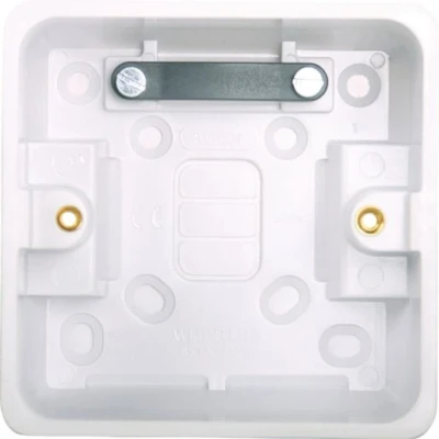 Image of Hager Single 46mm Pattress Box Wmpb1/46