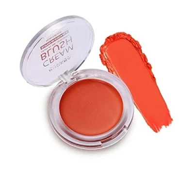 Image of PHOERA Makeup Face Cheek Blush Cream Matte Blusher Super blend able Sweat Resistant Pressed Foundation Non_Greasy Palette AQUAPURITY (104 SUNFLOWER)