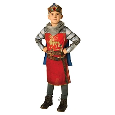 Image of Rubie&#039;s 630701L000 King Arthur Childs Costume Generic Kids Fancy Dress, Multicolor, 7 8 Years