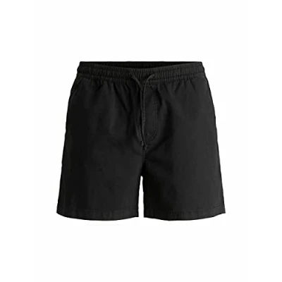 Image of JACK &amp; JONES Men&#039;s Jjijeff AKM Jjjogger Shorts, Black, M