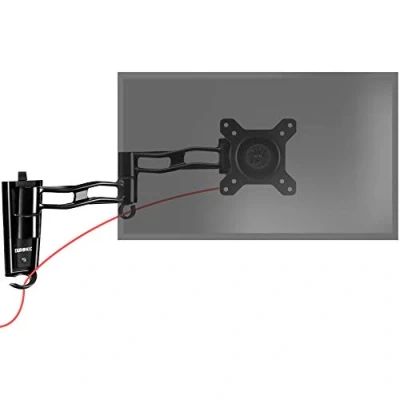Image of Duronic Monitor Wall Mount DM35W1X3, Single Arm for One 13 27 PC Screen, Riser Single, Adjustable Stand with VESA 75 100, Desk Home Office Work