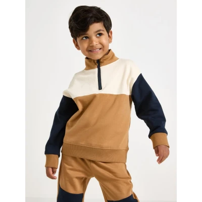 Image of Sweatshirt with half zip