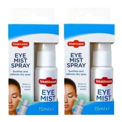 Image of Red Rainbow 2 x Eye Mist Eyelid Spray for Refreshing Soothing Relief Dry Tired Irritated Itch Sore Eyes 15ml