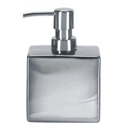 Image of Kleine Wolke &quot;Glamour&quot; Soap Dispenser in Silver Porcelain # 5065 124 854