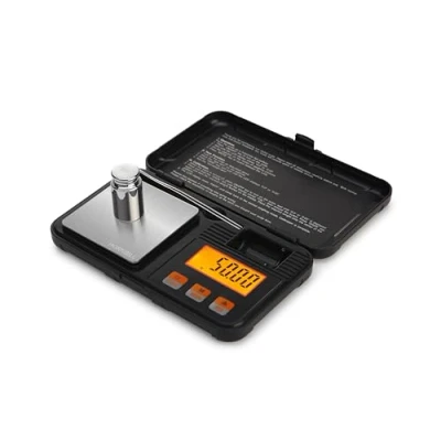 Image of HORNBILL Digital Gram Scale,200g/0.01g Pocket Electronic Mini Smart Scale for Powder,Coins,Jewelry,Herbs,Food,6 Units,LCD Display,Tare,Auto Off,with 50g Calibration Weight
