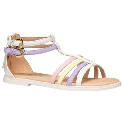 Image of Geox J Sandal Karly Girl, White/Lilac, 11 UK Child