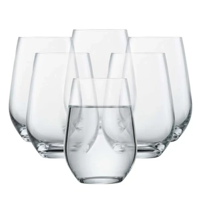 Image of Schott Zwiesel Crystal Glass Tritan Forte Collection Universal/Cocktail Tumbler, Stemless Wine Glass, 19.1 Ounce, Set of 6