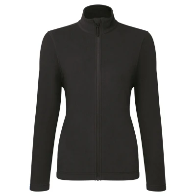 Image of Premier Womens/Ladies Recyclight Full Zip Fleece Jacket (Black) Size Medium