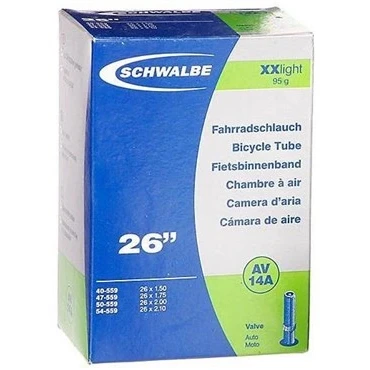 Image of Schwalbe 26X1.5 2.1 Lightweight Tube Schrader AV14A Black