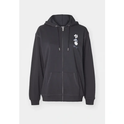 Image of Roxy Fleece with zipper SURF STOKED ZIP TERRY Young Womens Black L