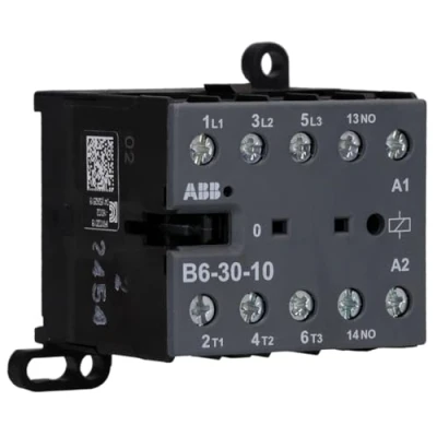 Image of abb entrelec B6 minicontactor 3010 220 240 V 40/450hz Screw