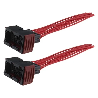 Image of VGOL 2PCS Car Headlight Socket Wiring Harness Loom 10 Pin Repair Lamp Connector Plug Cable Automotive Assemblies