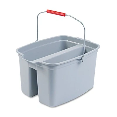 Image of Rubbermaid Commercial Products FG262888GRAY, 19qt Double Pail Grey