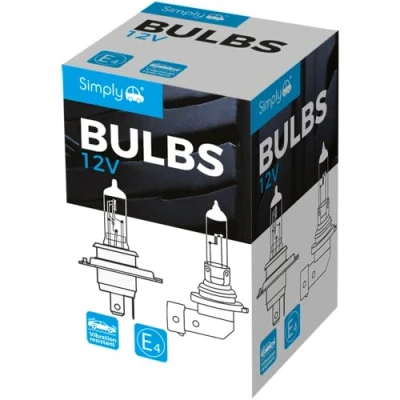 Image of Simply s711 H11 Car Headlight Bulb, 12V, 55W, Comply with ECE R 37, Base PGJ19 2, Suitable for all Headlights, Maximum Visibility, White