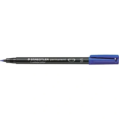 Image of Staedtler 313 3 Lumocolor foil pencil, tip S, permanent, blue, 1 piece