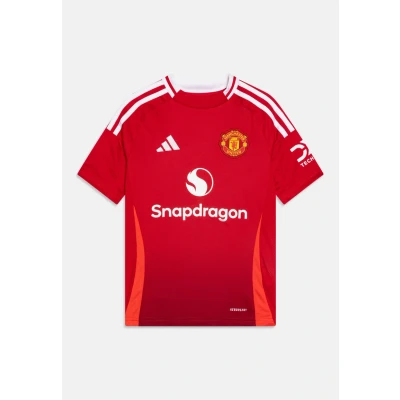 Image of adidas Performance Manchester United HOME Replica Junior Unisex Club wear for kids, Size: 11 12y, Red