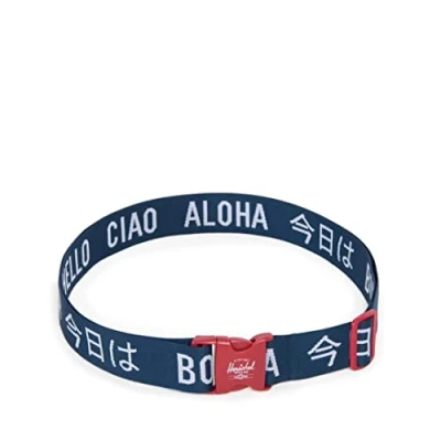 Image of Herschel Luggage Belt Navy/Red