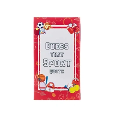 Image of Boxer Gifts Guess That Sport Quote Quiz Fun Sports Themed Trivia Party/Family Game