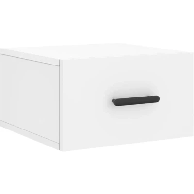 Image of vidaXL Wall mounted Bedside Cabinet White 35x35x20 cm