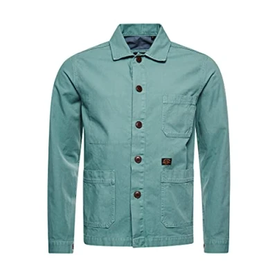 Image of Superdry Men&#039;s UTL Worker JKT Jacket, Fossil Green, S