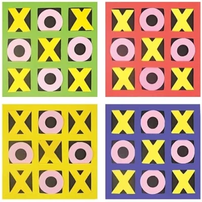 Image of Tic Tac Toe Game Pocket Money Toys Noughts and Crosses Best for Parent Child Interactive Games, Kids Travel Board Games (1 unit)