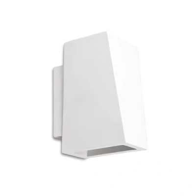 Image of Integral LED Kastoria Indoor Decorative Paintable Plaster Up &amp; Down Wall Light Requires 1x G9 Bulb (Sold separately) Match Your Interior, Ideal for Bedroom, Living Room, Hallways Offices