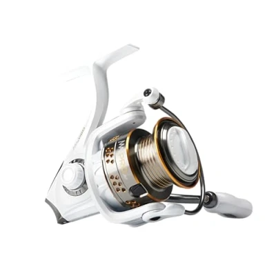 Image of Abu Garcia Max Pro Spinning Reel, Size 40 (1523234), Right/Left Handle Position, Graphite Body, Corrosion Resistant, Machined Aluminum Spool, Felt Front Drag,Grey, 49 Box