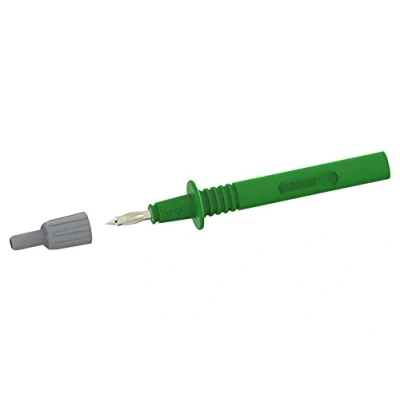 Image of Test Probe with 4MM Plug, Green Leads/Probes, 1 X Qty 72 14278