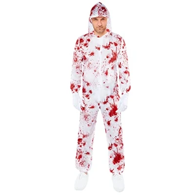 Image of amscan 9917967 Adult Mens Bloody Crime Scene Inspector Costume Fancy Dress (Chest size: 46&quot;)