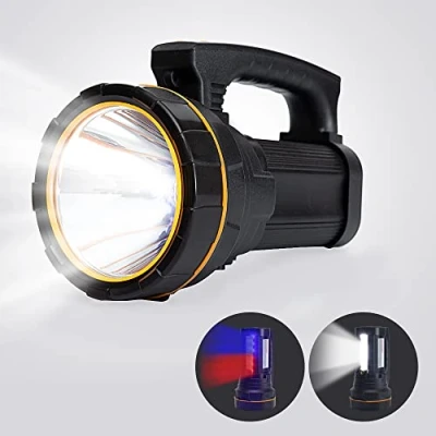 Image of MAYTHANK LED Torch Extremely Bright Rechargeable 6000 Lumen Hand Headlight Large 4 Batteries 10000 mAh for Camping Lantern Emergency
