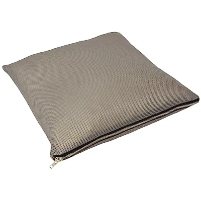 Image of Paoletti Dallas Filled Cushion Dark Grey Cotton Size 45 cm x