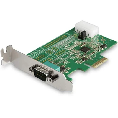 Image of StarTech.com 1 port PCI Express RS232 Serial Adapter Card PCIe Host Controller to DB9 16950 UART Low Profile Expansion Windows &amp; Linux (PEX1S953LP)