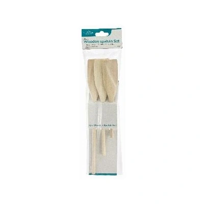 Image of 3pc Wooden Kitchen Spatula Set 3 Sizes By Ashley