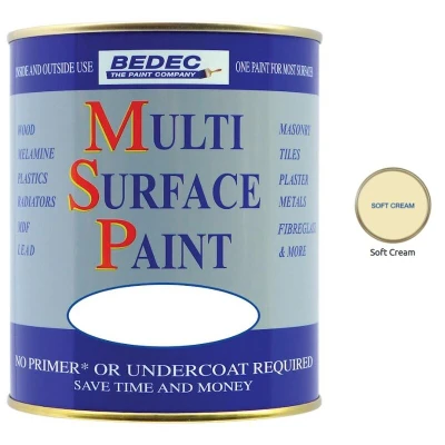 Image of Bedec 2.5 Litre Soft Gloss Multi Surface Paint Cream