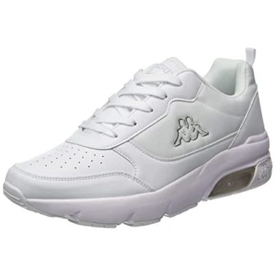 Image of Kappa Unisex Karlo Oc Sneaker, White L Grey, 5 UK