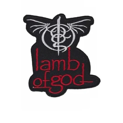 Image of Lamb of God Heavy Metal Band Patch Badge Embroidered Iron on Applique Accessory