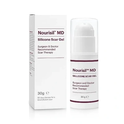Image of Nourisil MD Silicone Gel for Scar Removal Surgeon, Midwife &amp; Healthcare Professional Therapy Proven to Quickly Reduce The Appearance of Scars 30g Pack