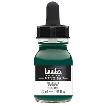 Image of LIQUITEX 4260501 Special Release Collection, Professional Acrylic Ink, Muted Green, 3.8 x 9.5 cm
