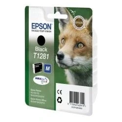 Image of Epson T1281 Print cartridge 1 x black 185 pages blister with RF alarm