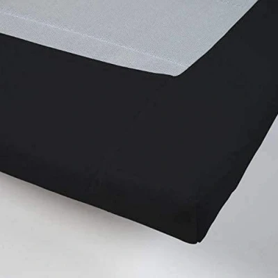 Image of DayDream bedwear Fitted Sheets Non Iron Black, Cotton, 180 x 200 cm