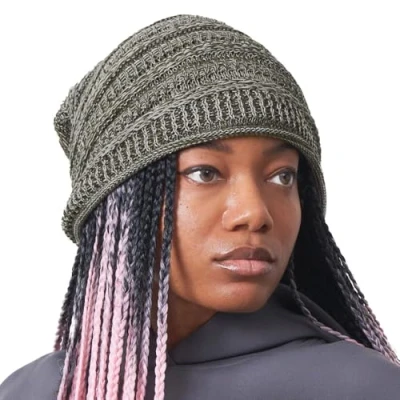 Image of Extra Slouchy Summer Beanie for Men Women Baggy Hipster Knit Cotton Slouch Hat Khaki