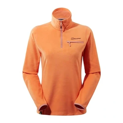 Image of Berghaus Women&#039;s Prism 2.0 Micro Half Zip Polartec Fleece Added Warmth Flattering Style Durable, Peach Bloom, 12