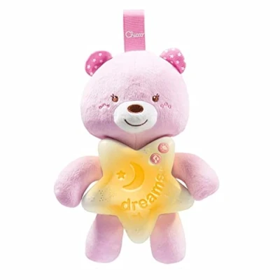 Image of Chicco 00009156100000 Bella Gute Night Bear Pink
